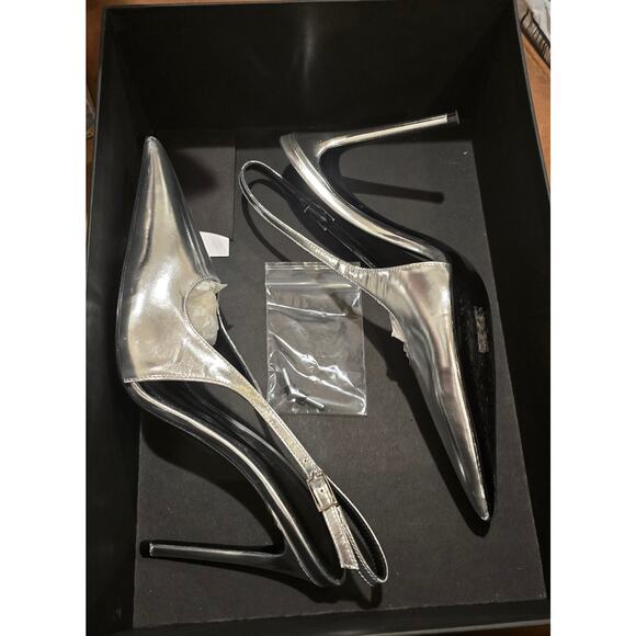 Retrofête Cindy Slingback Heel in Silver – Size 36 EU / 9 US – EUC - Picture 6 of 10